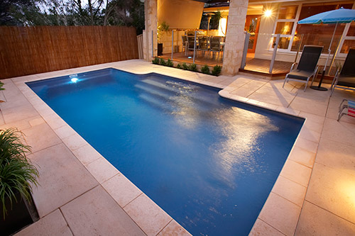 The Imperial 7m x 4m award-winning fibreglass swimming pool