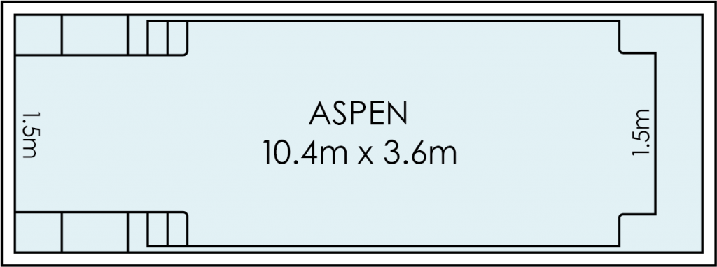 Aspen Fibreglass Swimming Pool