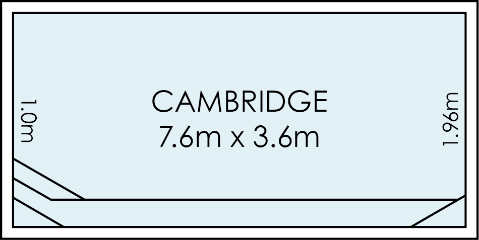 Cambridge - 7.6m x 3.6m