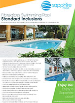 Fibreglass Pools Standard Inclusions